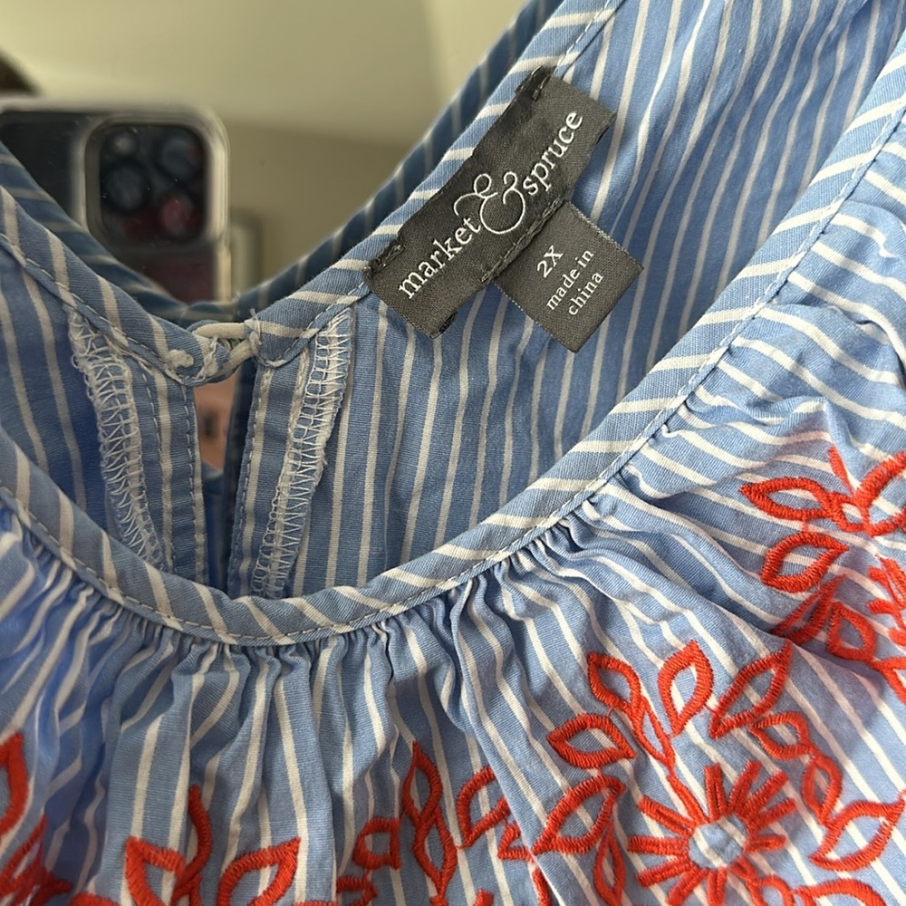 Market & Spruce summer mini dress 2x - Picture 4 of 4
